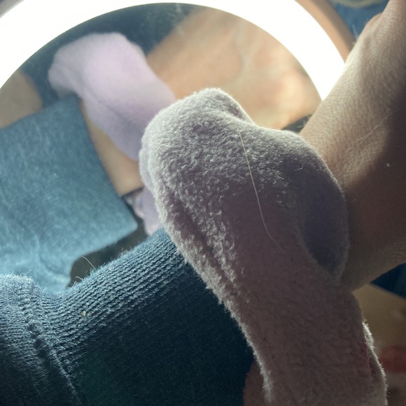 Peel free fleece purple scrunching - Picture 2 of 4